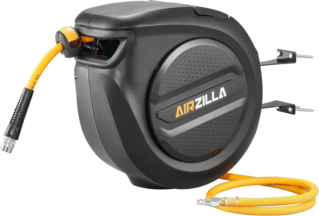 Retractable Air Hose Reel 50ft Hybrid 300PSI k7