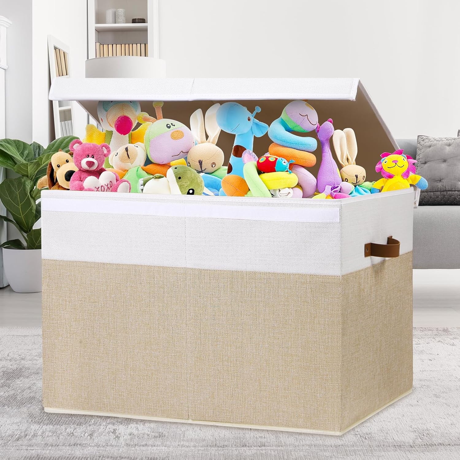 Extra Large Toy Storage Box with Lid and Dividers a7