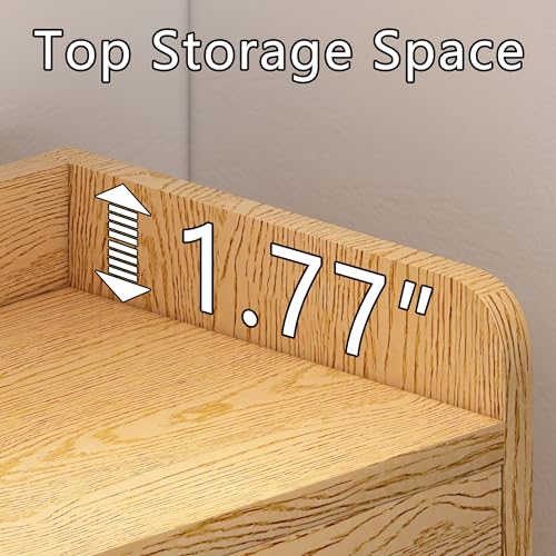 Rattan Shoe Cabinet with 2 Flip Drawers for Entryway k7