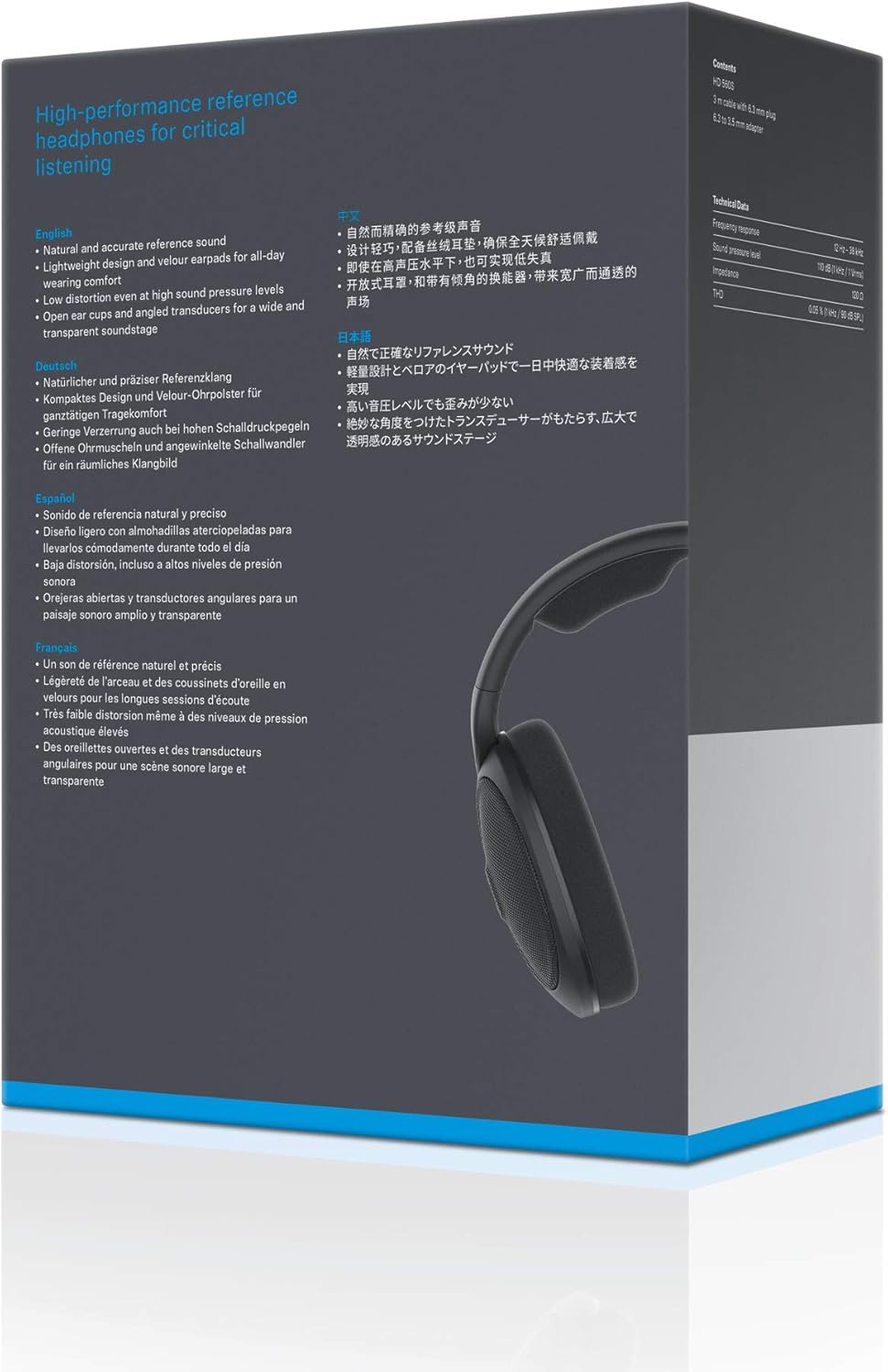 Open-Back Over-Ear Audiophile Headphones with Detachable Cable k7p