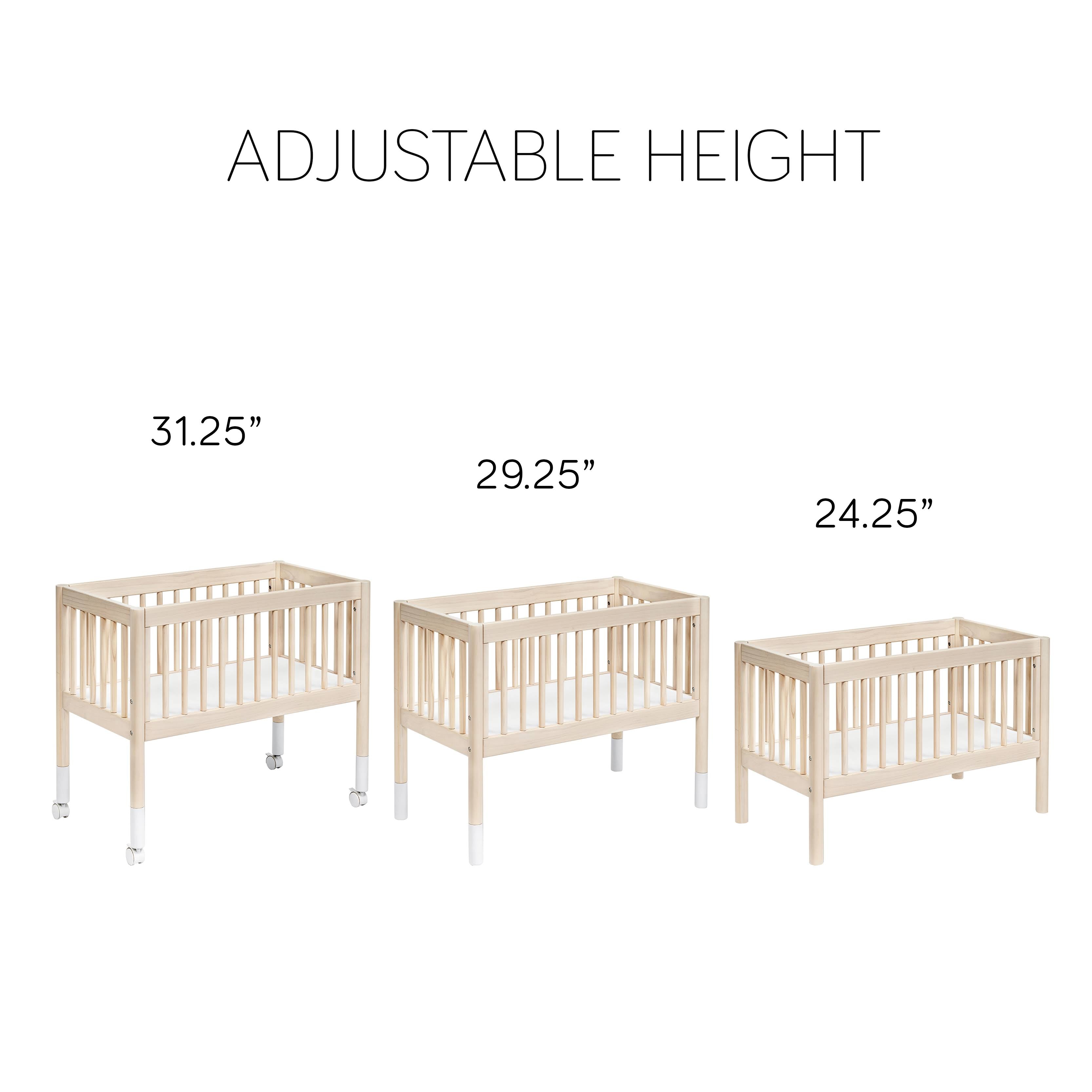 Portable Bassinet White Washed Natural k7