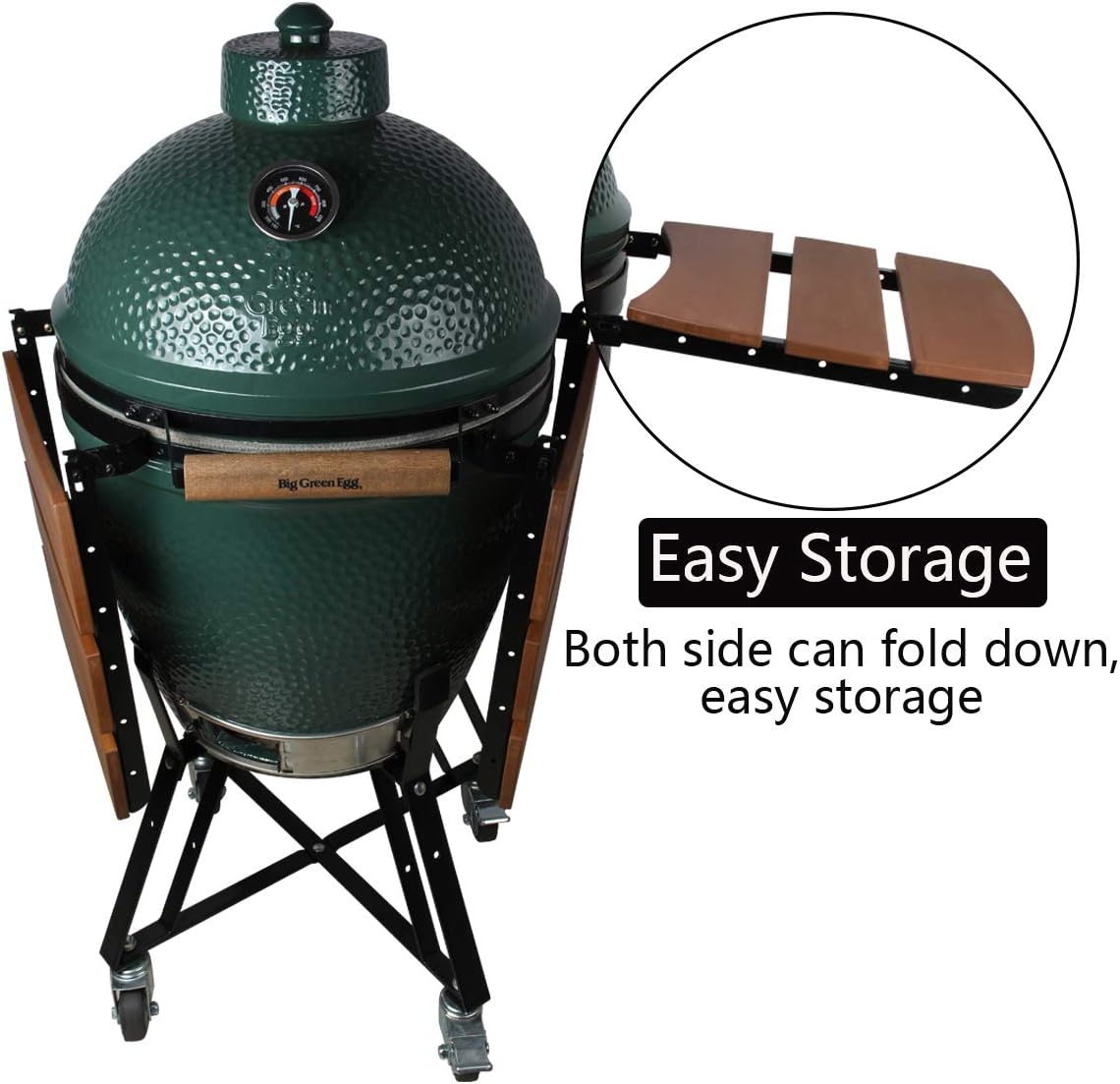 Grill Side HDPE Shelves for Big Green Egg Parts Replacement BBQ Accessories Fit Large 3 Slats K7
