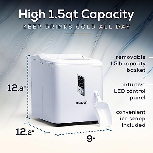 Electric Countertop Ice Maker Machine Portable 33lbs 24h Stainless Steel A7