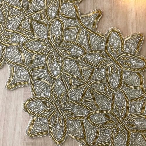 Beaded Table Runner 13x36 Multicolour H7q