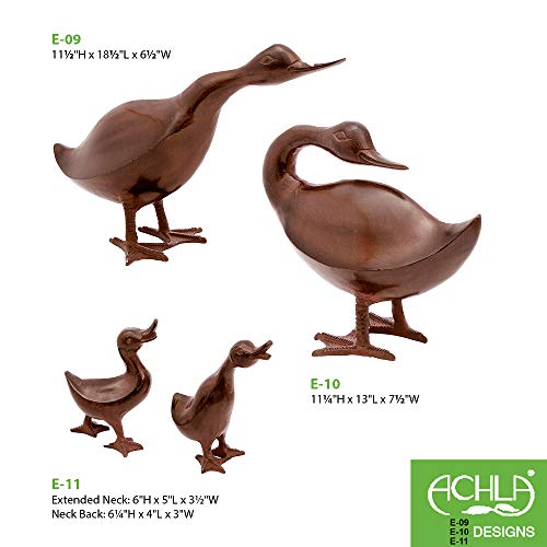 Duck Statuary Indoor Outdoor Decor Bronze k7