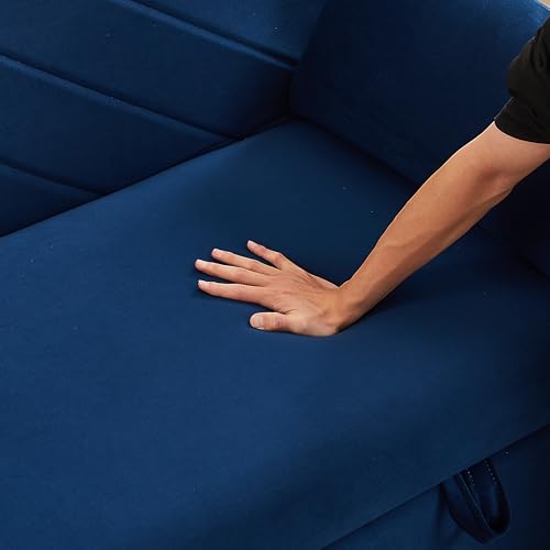 55 Inch Sleeper Sofa with USB Port, 3-in-1 Adjustable Couch Blue k7