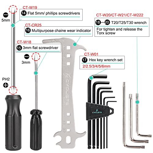 Bike Repair Tool Kit with Storage Case 7k