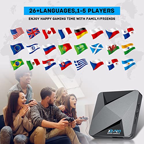 Retro Game Console with 65,000+ Classic Games, 4K HD Output a7