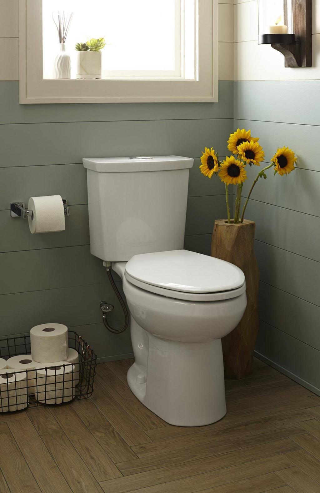 Dual Flush Two-Piece Elongated Toilet White 7k