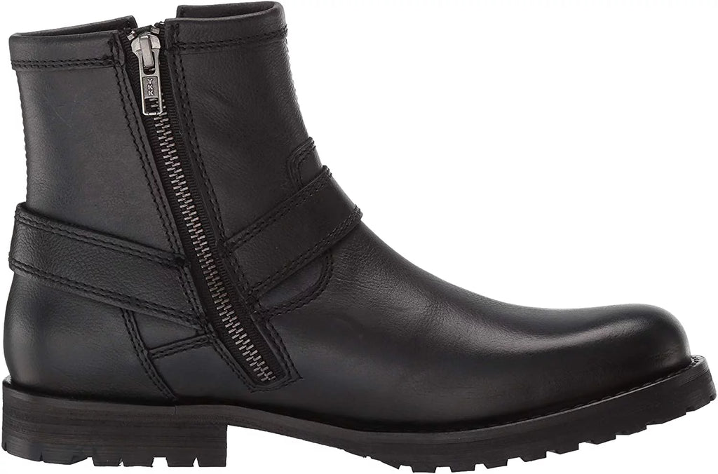 Men's Harness Side Zipper Black Boots 7" k9