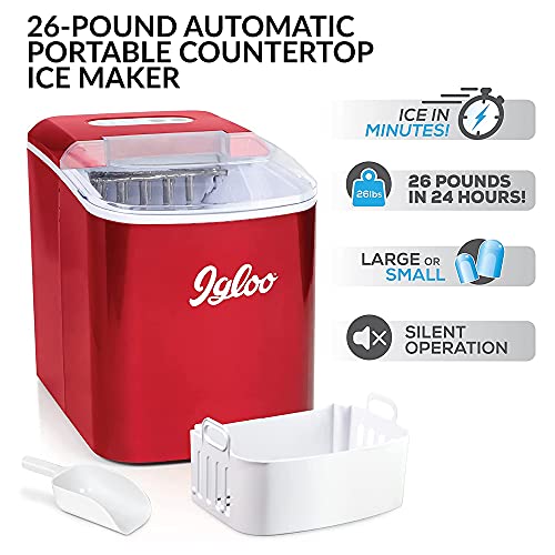 Electric Countertop Ice Maker Machine Portable 33lbs 24h Stainless Steel A7