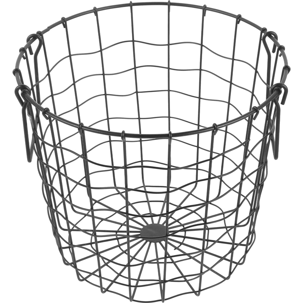 Iron Firewood Storage Basket Outdoor Black K7m
