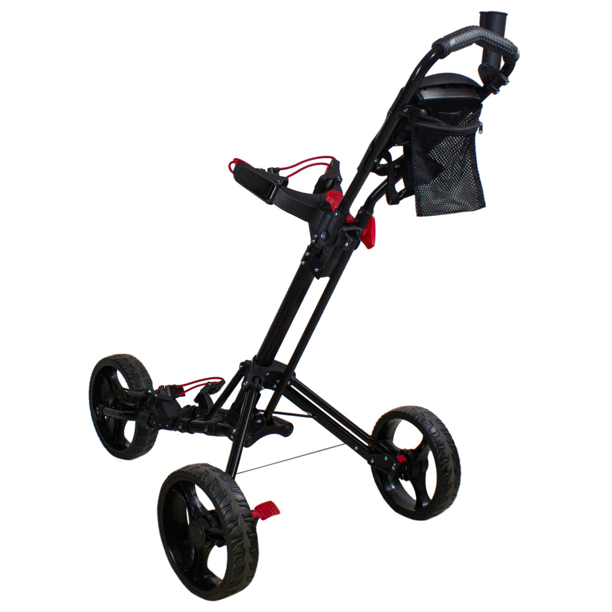 Golf Bag Push Cart 48x22 Folding 3 Wheel a7