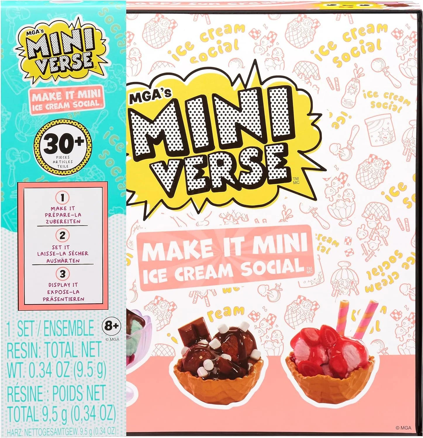 Miniverse Make It Mini Food Ice Cream Social Playset (NOT EDIBLE!) - Radiant Selections