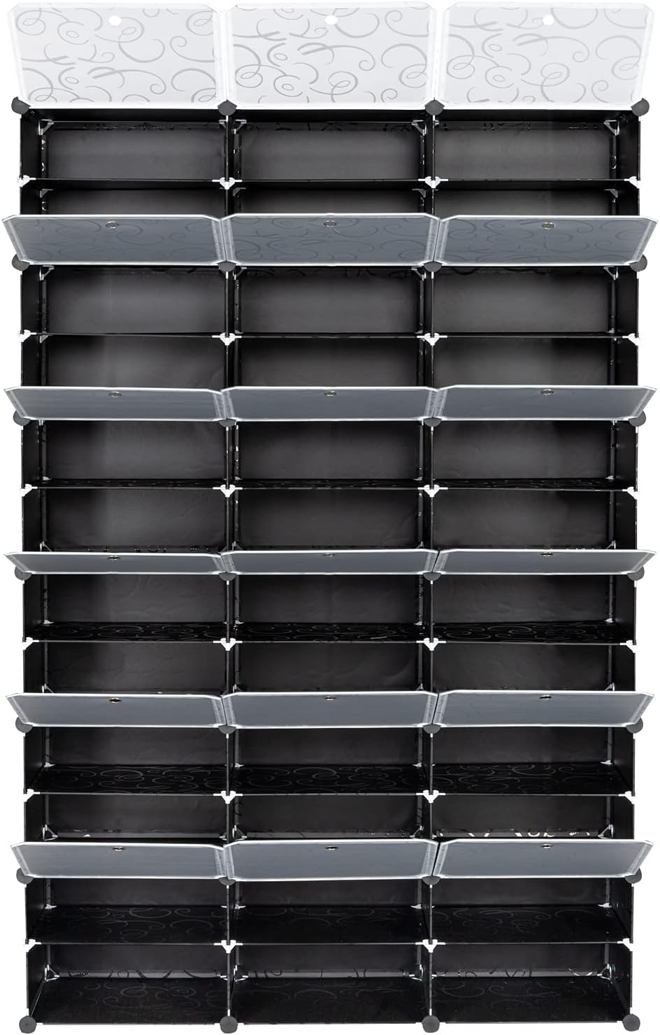 Portable 72 Pair Shoe Rack Organizer Tower Shelf Black k7