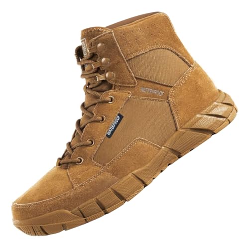 FREE SOLDIER Hiking Work Boots Men's Tactical Boots 6 Inches Waterproof Military Boots Outdoors Desert Boots