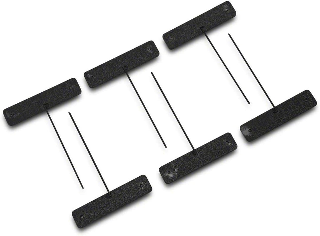 Rock Sliders with LED Lights Textured Black A7