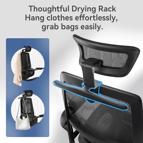 Ergonomic Office Chair with Flip-up Armrests and Lumbar Support K7