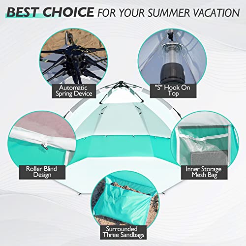 Beach Tent Pop Up Sun Shelter UPF 50+ UV Protection a7
