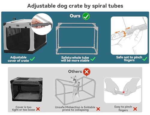 Dog Crate 26 Inch Indoor Portable Kennel a7