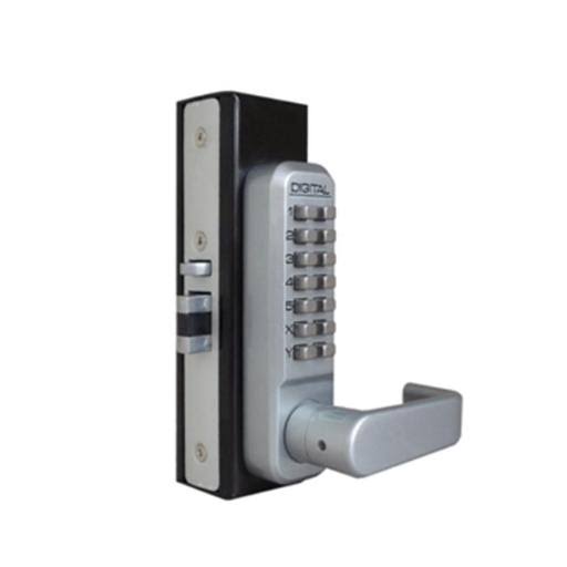 Narrow Stile Lever Handle Lock with Passage Function White k7