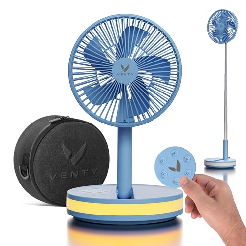 Portable Wireless Fan with 4 Speeds and Remote Control k7p