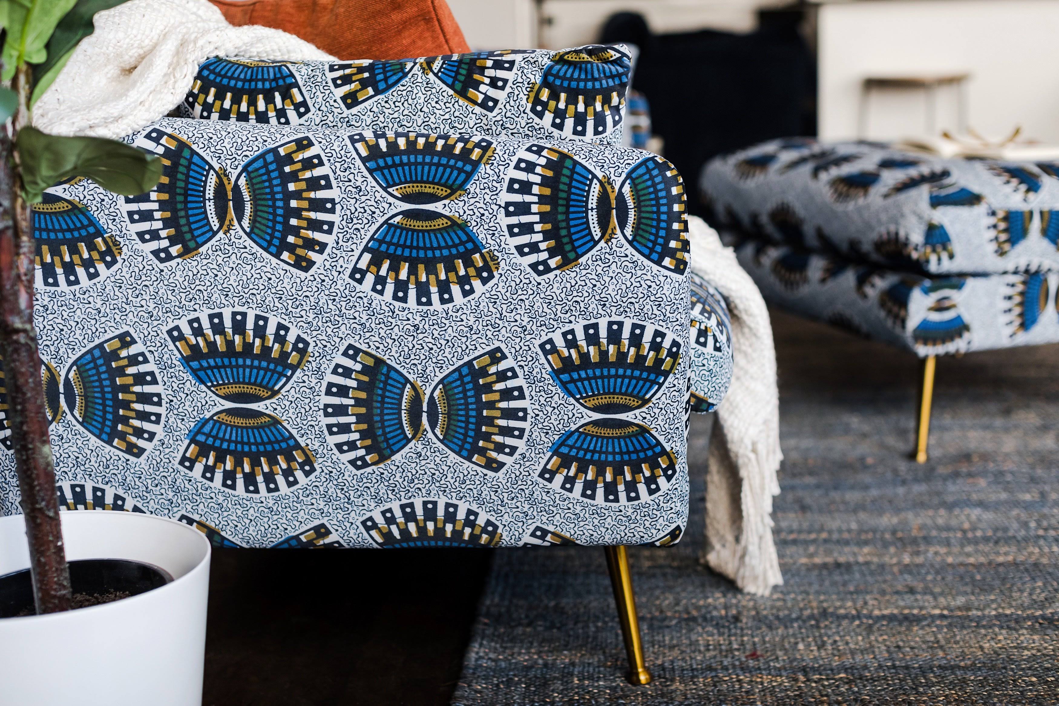 Modern Armchair Ankara Velvet Gold k7