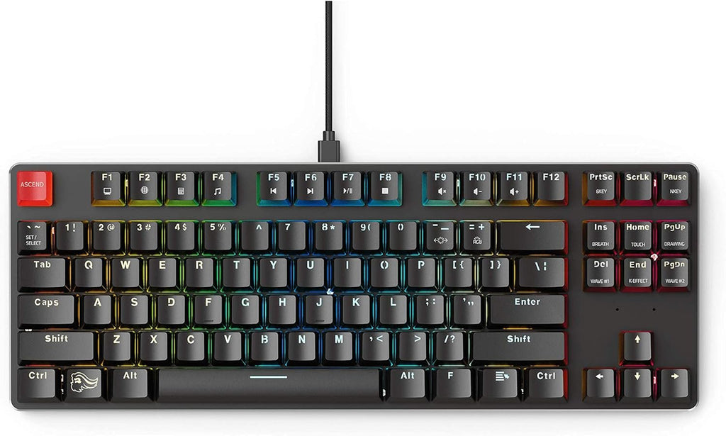 Mechanical Gaming Keyboard TKL 87 Key RGB Hot Swap Brown Switches k7