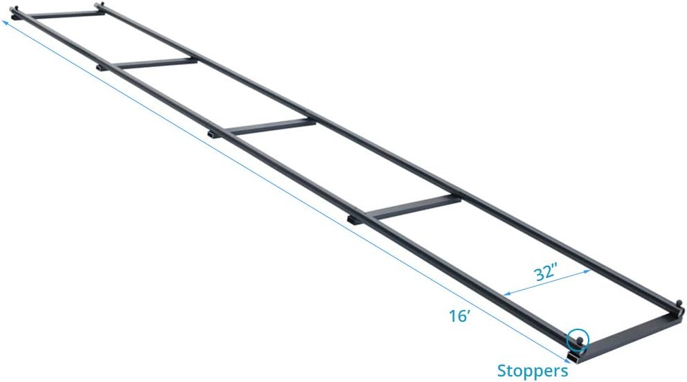 Heavy Duty Portable 16ft Aluminium Tripod Dolly Rail Track System for DSLR Video Camcorders with Carry Bag 7k