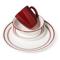 Corelle Livingware Classic Cafe Red 16-Piece Dinnerware Set