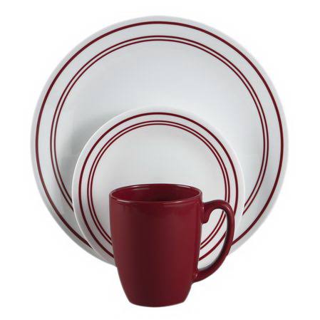 Dinnerware Set 16-Piece Red A7