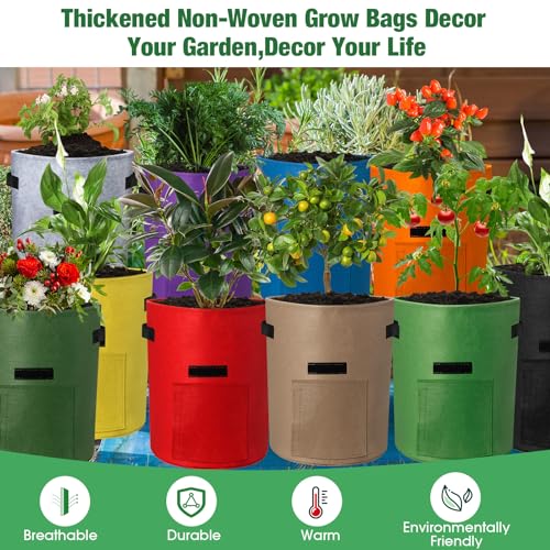 Potato Grow Bags with Flap and Handle, 7 Gallon a3