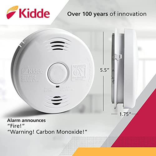 Smoke & Carbon Monoxide Detector, 10-Year Battery Backup 7k