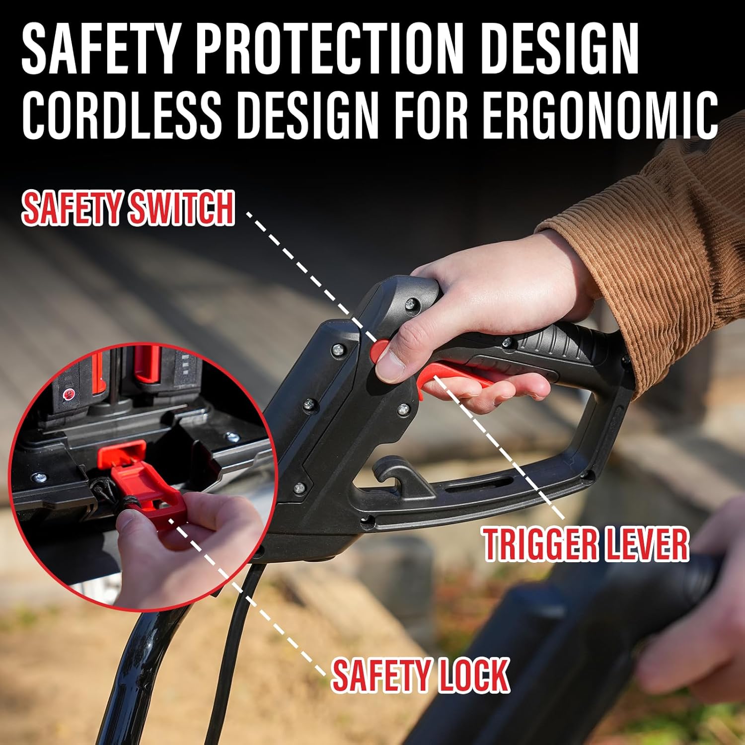 40V 12-inch Cordless Garden Tiller, Battery Powered Cultivator q7