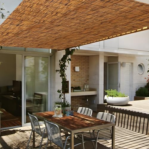 Bamboo Reed Fence 6ft x 16.4ft Outdoor Privacy Screening k7