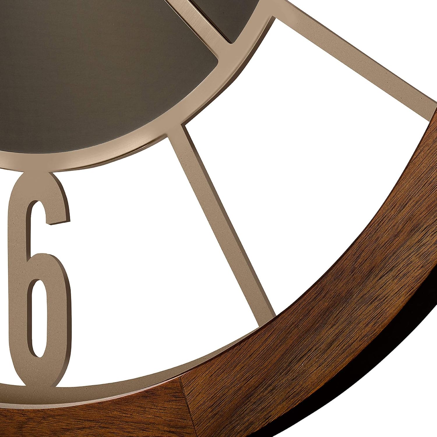 Outdoor Indoor Bluetooth Wall Clock, Natural Wood 7k
