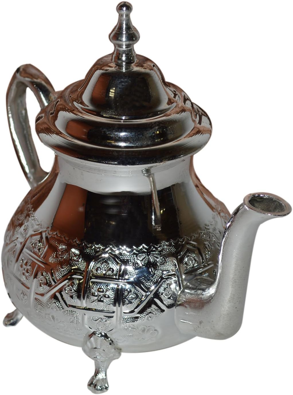 Moroccan Tea Pot Kettle Hand-carved Fes k7