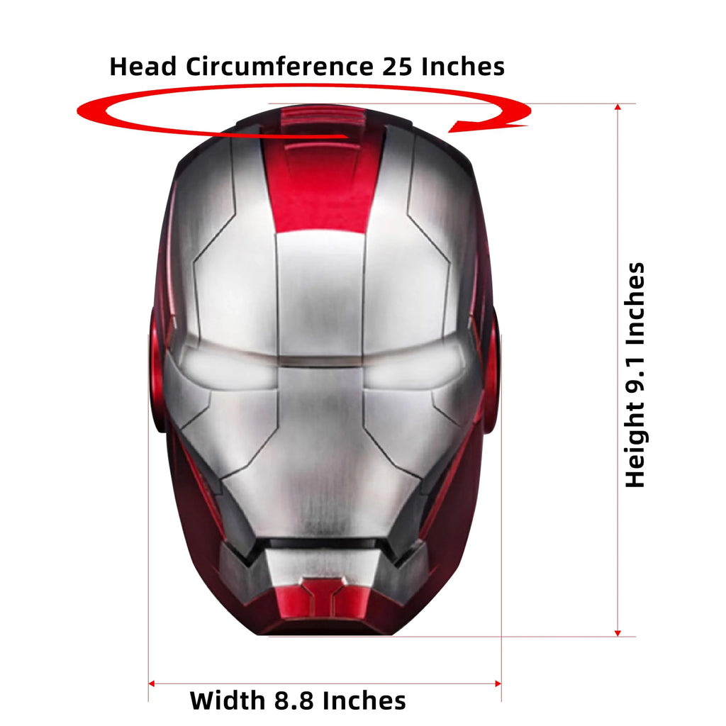 Iron Man Helmet Electronic MK5 Wearable Mask with LED Eyes 7q