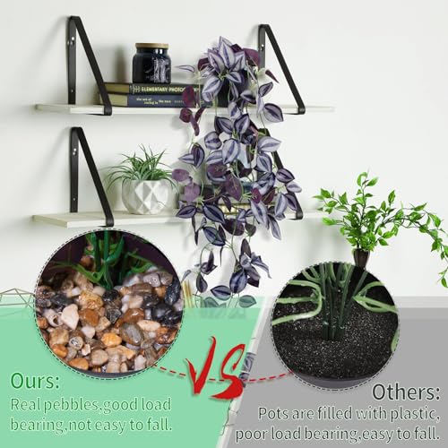 Artificial Hanging Pothos Plant 37.7in Black Pot a7