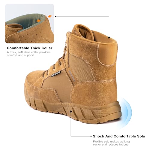 Hiking Work Boots Waterproof 6 Inch A7