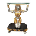 Design Toscano Egyptian Goddess Ma'at: Glass-Topped Console Table