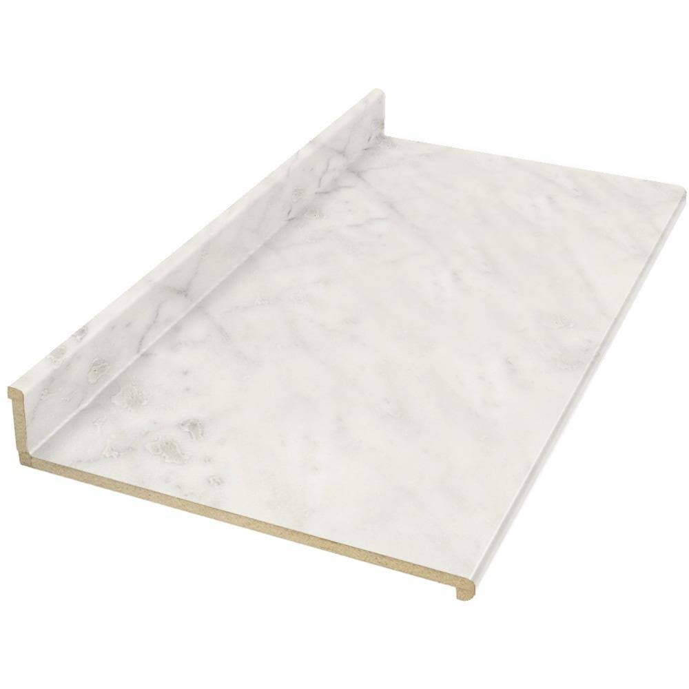 VT Dimensions Formica 4-ft Carrara Bianco 6696-43 Straight Laminate Kitchen Countertop in White | 011349010496696-42