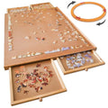 Jigsaw Puzzle Board with Drawers 1000 Piece Wooden Organizer a7