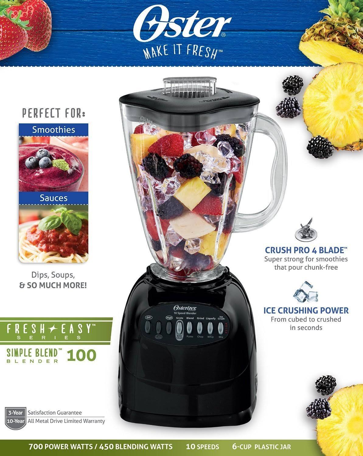 Blender 6-Cup Capacity Metallic Red k7