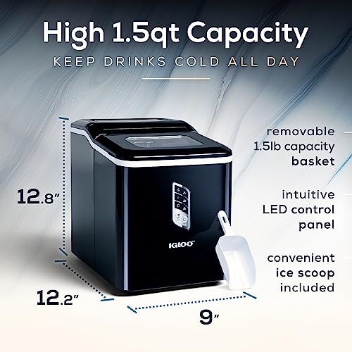 Electric Countertop Ice Maker Machine Portable 33lbs 24h Stainless Steel A7