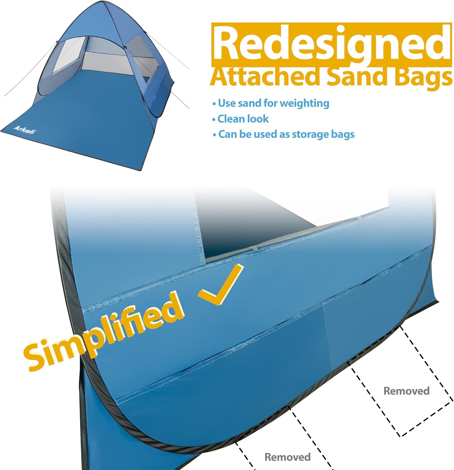 Pop Up Beach Sun Shelter UPF50+ Blue 7k