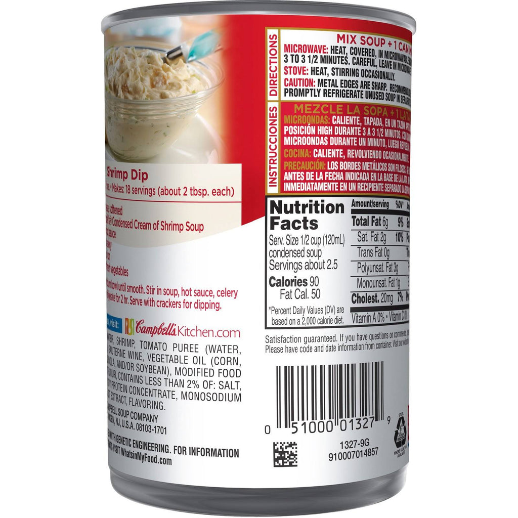 Cream of Shrimp Soup 10.5 oz Can Pack of 12 k7