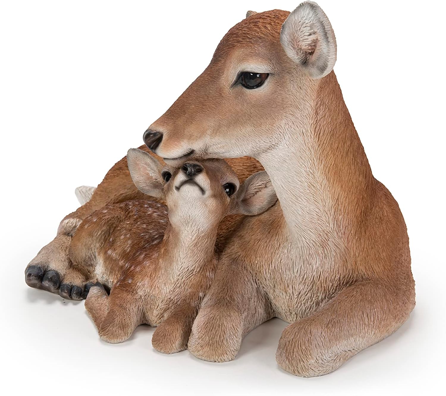 Garden Statue Mother and Baby Deer a7