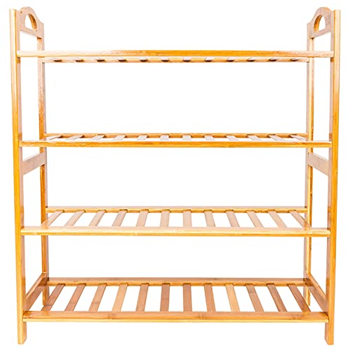 Bamboo Shoe Rack 4 Tier Espresso k7