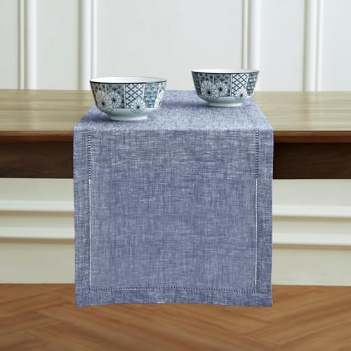 Linen Chambray Table Runner 120 Inches x7